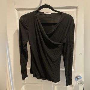 MMLafleur Octavia top. Black size small.